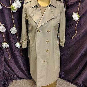 Burberry Beige Double-Breasted Trench Coat